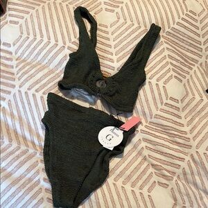 Hunza G Dark Green Bikini
